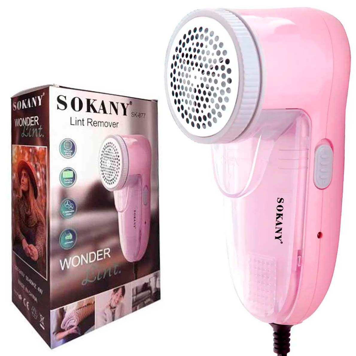 Машинка для стрижки катишків 4Вт, від мережі, SK-877 / Машинка для видалення ковтунців, фото 1