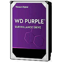 Накопичувач HDD SATA 2.0TB WD Purple 5400об/хв 64MB (WD23PURZ) для систем відеонагляду, інтерфейс SATA III