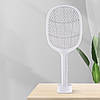 Електрична мухобійка-пастка для комарів, з USB / Акумуляторна ракетка для мух / Електромухобійка, фото 3