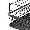 Настільна сушарка для посуду (43х31,5х21,5см), 2 яруси / Стійка для сушіння посуду / Органайзер для посуду, фото 6