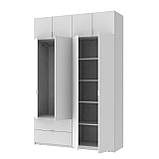 Шафа розпашна с антресолью Doros Лукас 160х50х240 см Білий (DRS-011193), фото 3