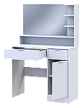Туалетний столик з дзеркалом Doros Естель 90х38х135 см Білий (DRS-011472), фото 3