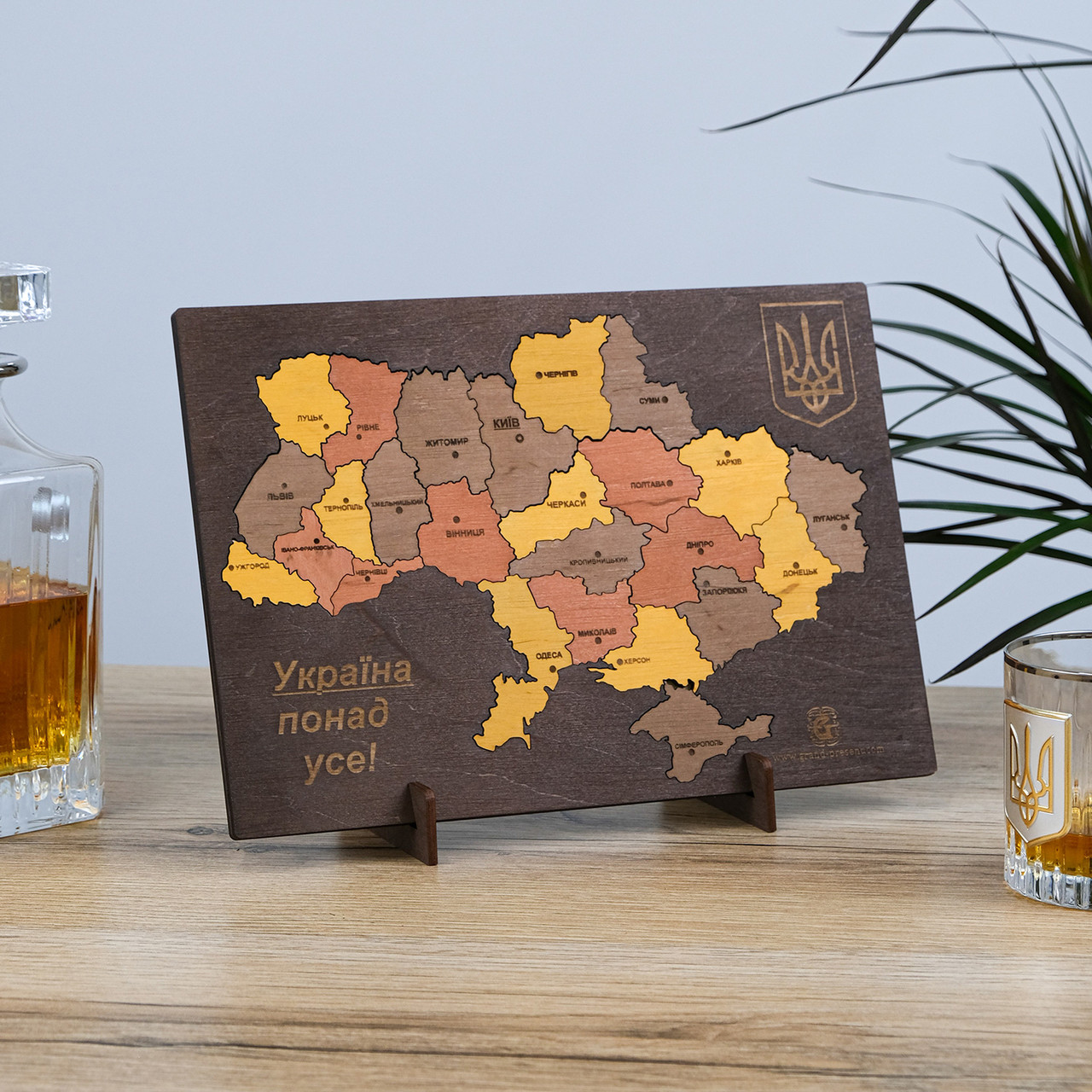 Пазл Карта України кольоровий 21*30 см Гранд Презент 18