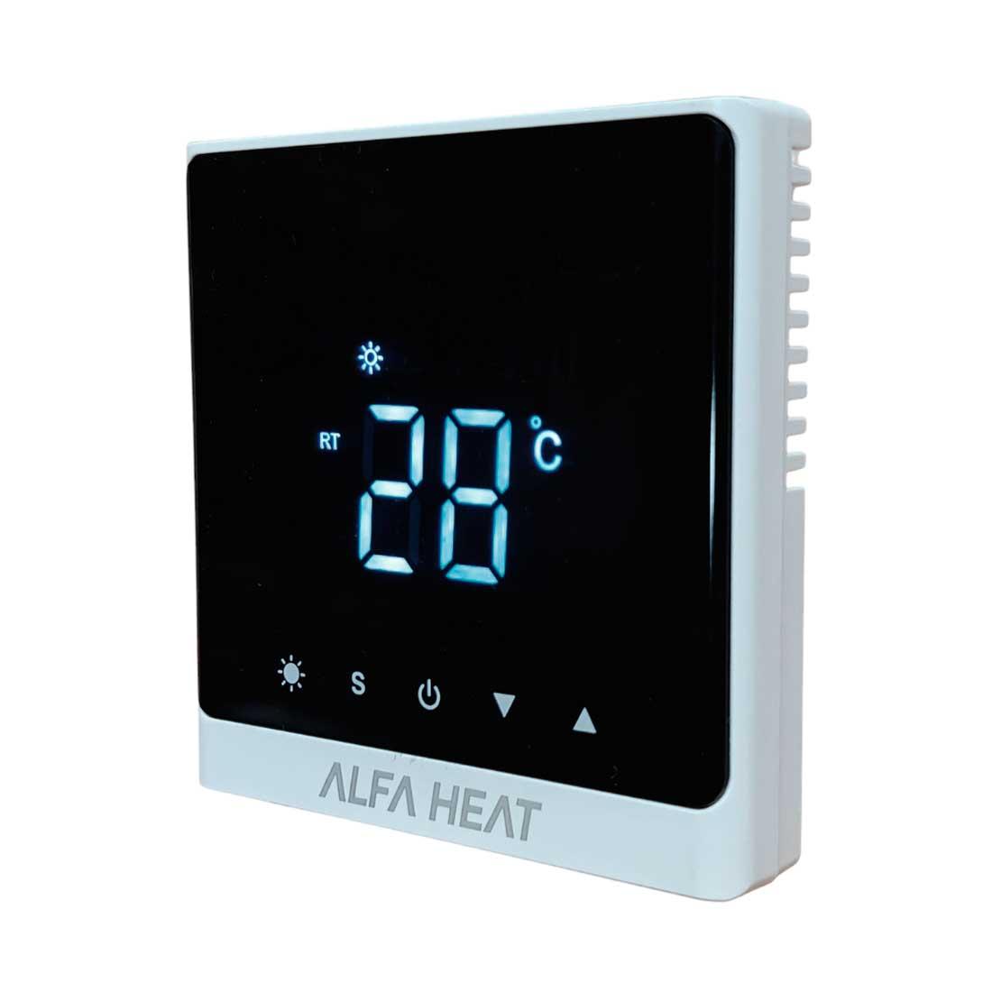 Програмований терморегулятор Alfa Heat Smart Wi-Fi Білий