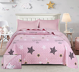 Покривало стьобанеТМ Bliss рожеве 160х220 см (C-0053)