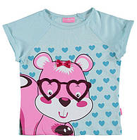 Футболка для дівчинки LC Waikiki блакитного кольору з хом'яком