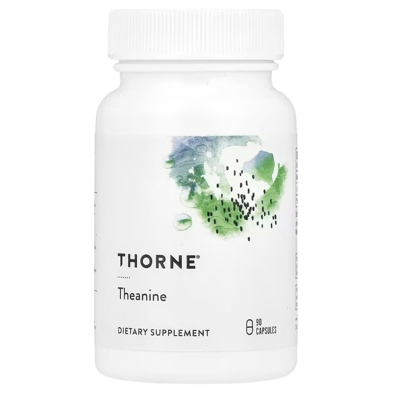 Теанін, Theanine, Thorne Research, 90 капсул