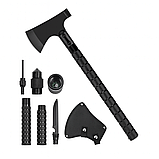 Складна багатофункціональна туристична сокира 9-в-1 з чохлом, ножем, пилкою, компасом та огнивом, фото 2
