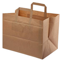 Пакет Ecop з плоскими ручками 32х22 см h24,5 см паперовий (9046700/200шт)