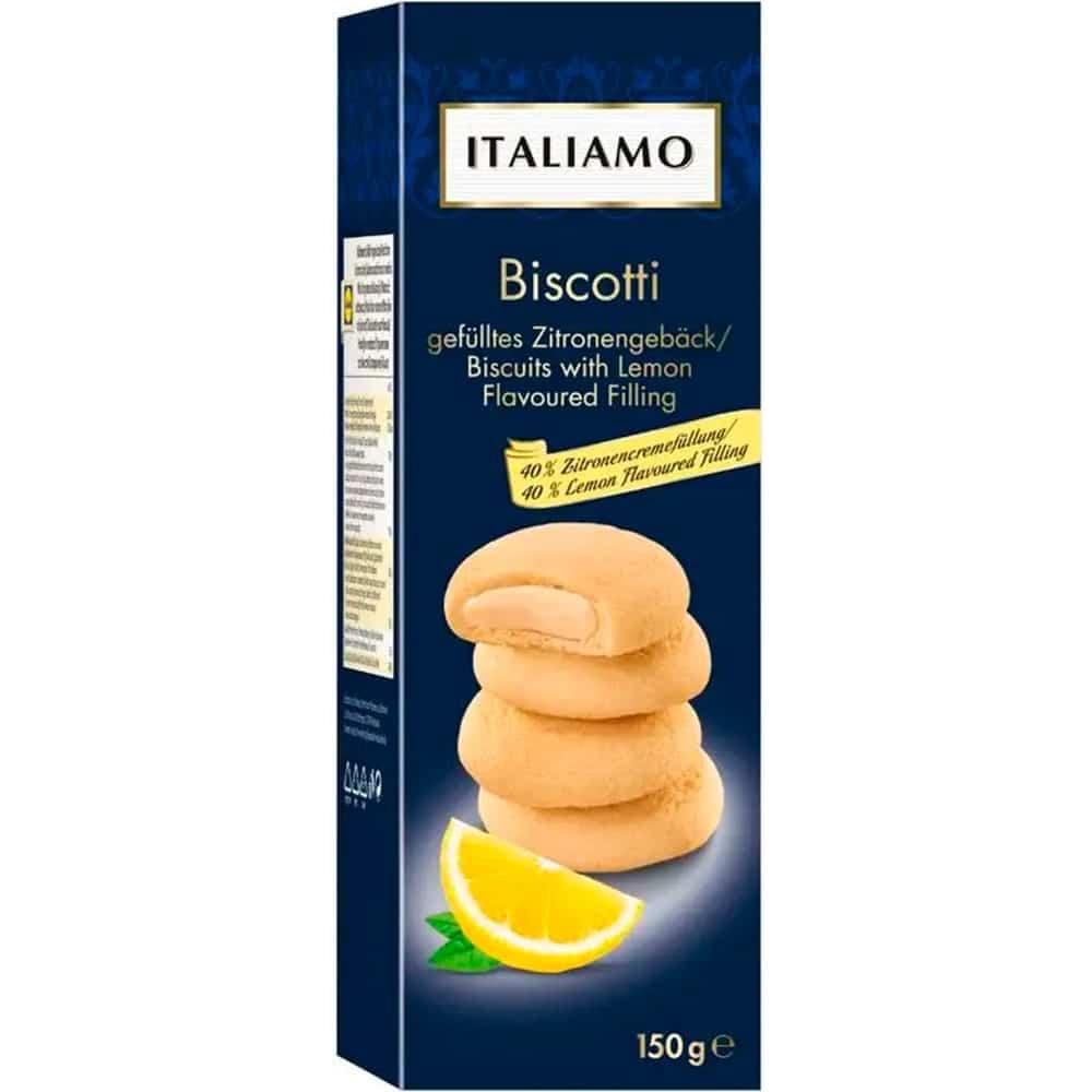 М'яке печиво з 40% кремовою лимонною начинкою Italiamo 150г