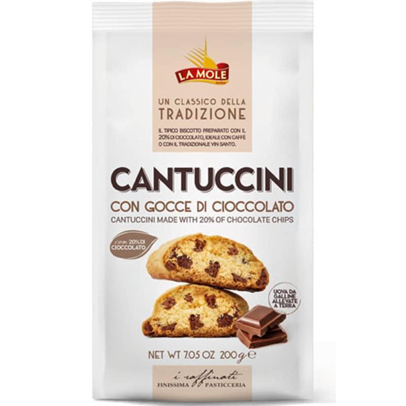 Італійське печиво Cantuccini з шоколадом La Mole 200г