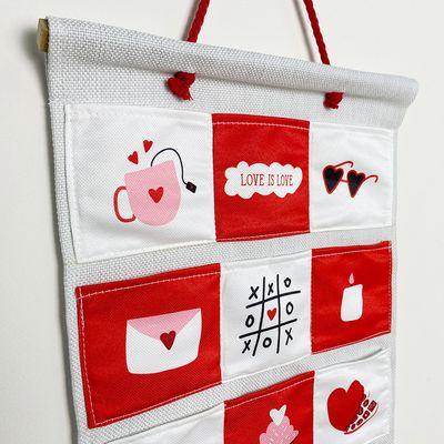 Адвент-календар для закоханих з кишенями, комплект з завданнями, фото 1