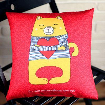 Подушка з принтом 40х40 см Ти – моя найголовніша пригода!, фото 1