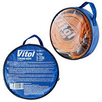 Трос буксир ТР-250-5-1 5т стрічка 50 мм х 5 м оранж/2крюка/сумка