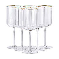 Набір з 6 високих келихів з тонкою ніжкою, 450 мл, для вина HP-16-13