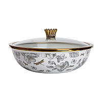 Каструля з кришкою Емаль 4,5 л Велика HP-2-108