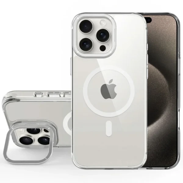 Чохол-накладка EpiK TPU Space Case Apex with MagSafe для Apple iPhone 15 Pro Max (6.7) Silver, фото 1
