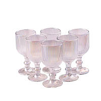 Набір чарок на ніжці 6 штук по 50 мл Rainbow HP7111RB