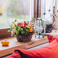 Світлодіодний штормовий ліхтар Срібло и Прозорий