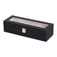 Скринька для прикрас із еко шкіри 31×11×8 см органайзер для ювелірних виробів HP-5-5B