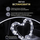 Гірлянда роса на пульті 50 метрів на 500 led світлодіодів крапля на зеленому дроті біла 500L50MGW, фото 4