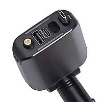 Автомобільний зарядний пристрій LED-проекція, зі швидкою зарядкою та висувним кабелем Type-C HP-E1