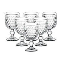 Набір келихів для вина 6 штук скляні HP4152