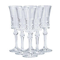 Келихи для шампанського на високій ніжці 6 штук по 145 мл HP51B