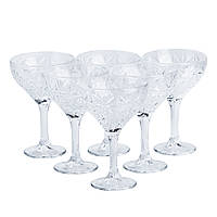 Набір креманок для мартіні 6 шт по 290 мл на високій ніжці HP519