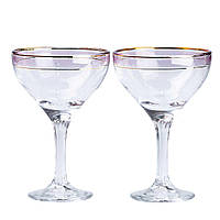 Набір келихів для коктейлів 2 штуки по 290 мл, рожеві HP546