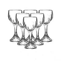 Келихи з товстого скла набір для вина з 6 штук по 157 мл HP550