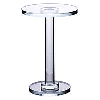 Тортівниця скляна на ніжці 12×18 см кругла стійка для торта, капкейків HP-4-68M