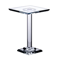 Тортівниця скляна на ніжці 12×12×23 см кругла стійка для торта, капкейків HP-4-72L