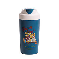 Термочашка Bears з порцелянаовою колбою 480 мл зелена HP-14-15GR