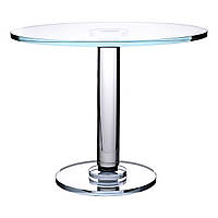 Тортівниця скляна на ніжці 30×24 см підставка для торта, капкейків прозора HP-4-83M