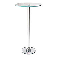 Тортівниця скляна на високій ніжці 30×60 см кругла підставка для торта, капкейків HP-4-88M