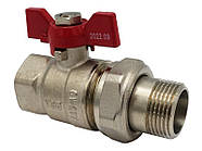 Кран-американка кульовий Valogin Optima 1" прямий ВЗ (VG-104103)