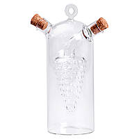 Пляшка для олії та оцту 2 в 1 подвійна 380 мл скло HP-34-12