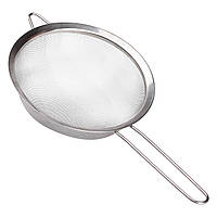 Сито друшляк з ручкою 20 см дрібнокомірчаста сітка з нержавіючої сталі HP-19-13