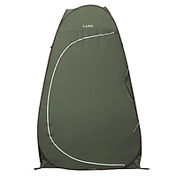 Намет душ-туалет для кемпінгу автомат 120×120×190 (см) тент для душу та туалету туристичний LU-015DGR Хакі