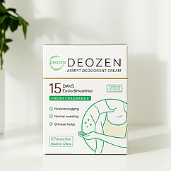 Крем-дезодорант для пахв DEOZEN: забудьте про запах поту до 15 днів!