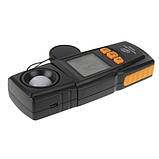 Люксметр Benetech GM1020 з USB-інтерфейсом і фотодатчиком, що повертається в кейсі, діапазон 0-200000 Lx, фото 4
