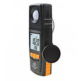Люксметр Benetech GM1020 з USB-інтерфейсом і фотодатчиком, що повертається в кейсі, діапазон 0-200000 Lx, фото 3