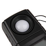 Люксметр Benetech GM1020 з USB-інтерфейсом і фотодатчиком, що повертається в кейсі, діапазон 0-200000 Lx, фото 6