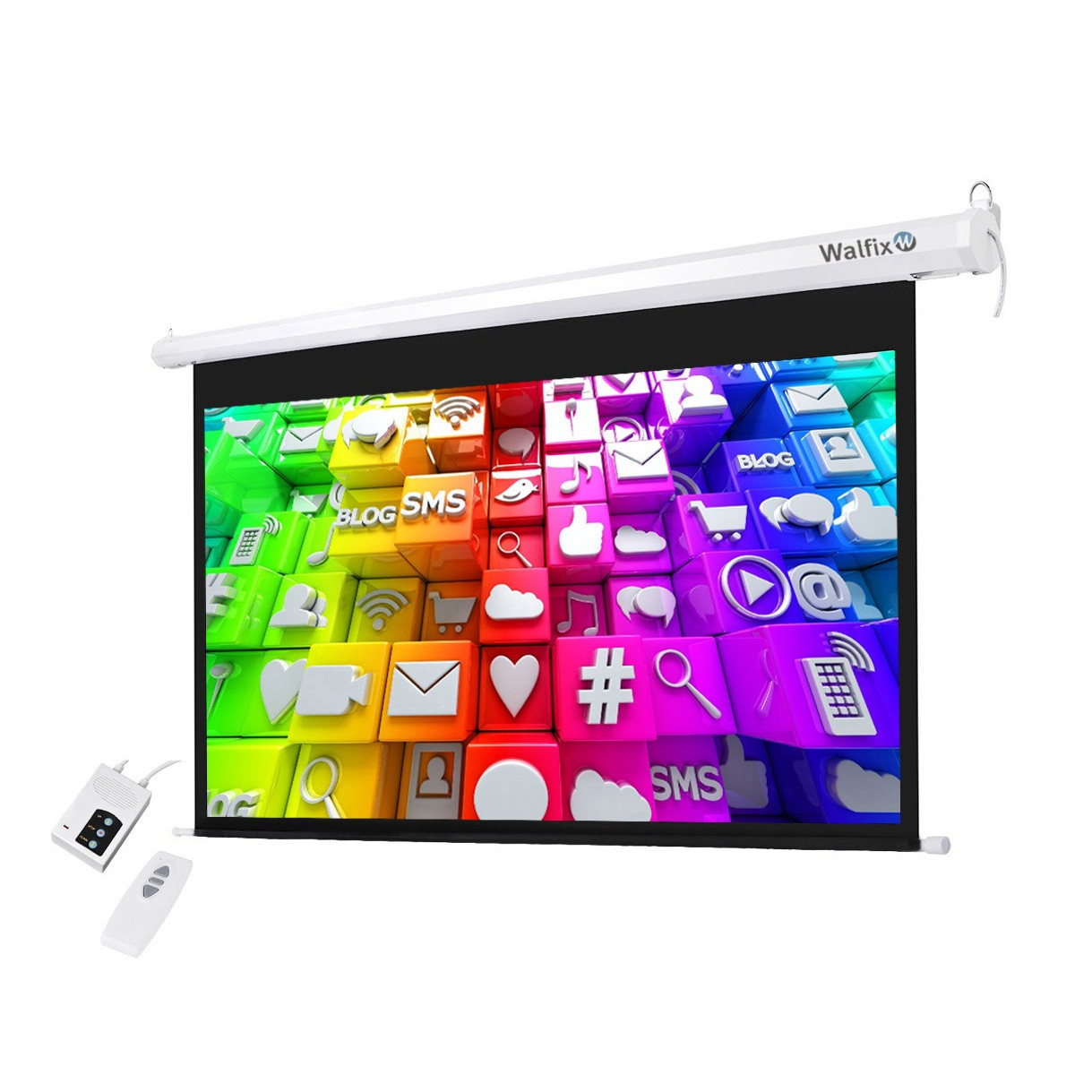 Екран моторизований Walfix 133" (295х165, 16:9) (TLS-11), фото 1