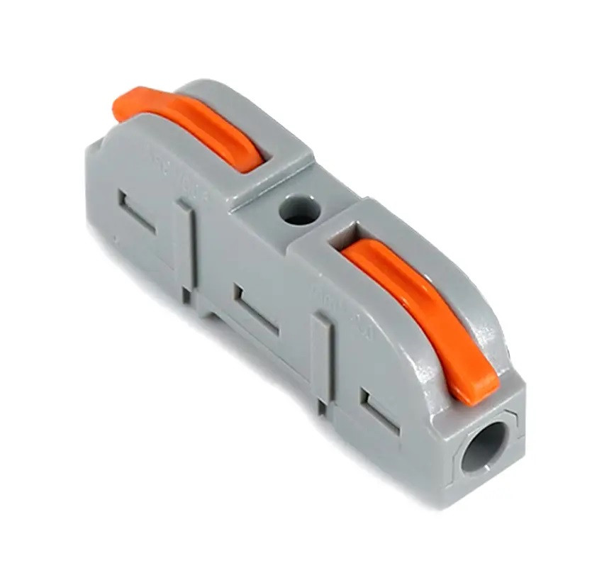 Клемник затискний 1x1 контакт NC-221O для з'єднання кабелів AWG28-12, до 32A