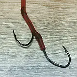 🇺🇦 Готовий повідець на лідкорі «Catfish-2» для лову сома (Tube red) 🇺🇦, фото 3