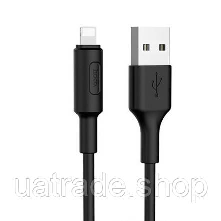Кабель Hoco X25 Soarer, Lightning-USB, Black, длина 1м, BOX, фото 1