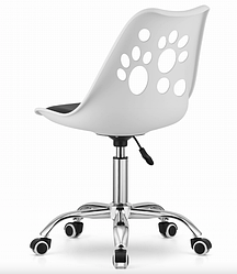 Офісне крісло Leobert Print біло-чорний smart