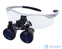 Бінокуляри стоматологічні CICADA 3.5 X-R з LED-підсвіткою, висока якість, гарантія.
